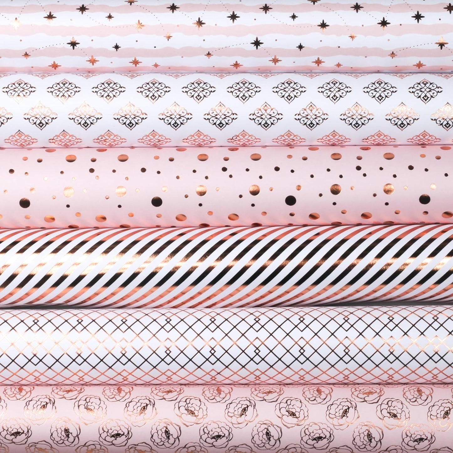 Desecraft 36 Sheets 12x12 Rose Gold Cardstock Scrapbook Decorative Paper for Card Making Journaling Origami Scrapbook Paper Scrapbooking Supplies