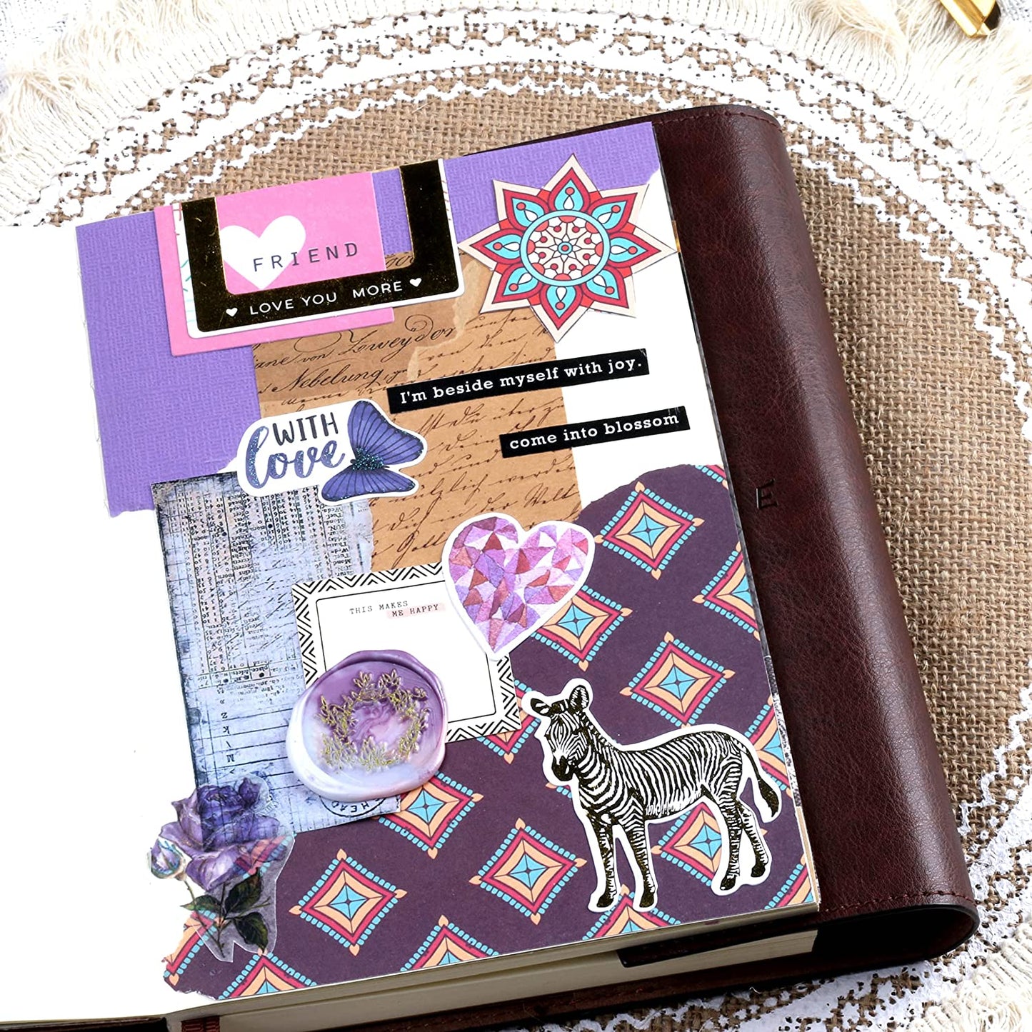 Desecraft Mandala 12x12 in Double Sided Paper Pad Scrapbook Cardstock Decorative Paper - 36 Sheets