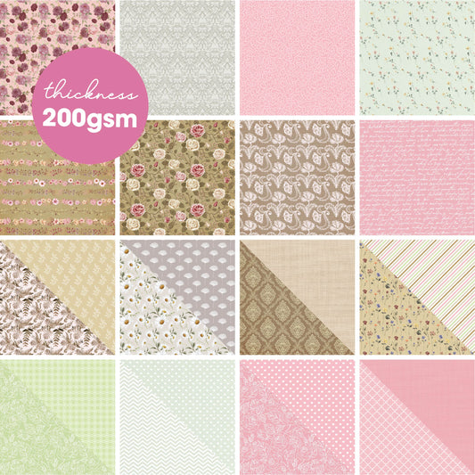Desecraft 36 Sheets Dalentines Day 12x12 Cardstock Scrapbook Decorative  Paper - 220gsm Pink Solid Glitter Shimmer - for Card Making Journaling  Origami