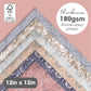 Desecraft Vintage Pastel 12x12 in Double Sided Paper Pad Pack Scrapbook Cardstock Decorative Paper - 36 Sheets