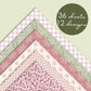 Desecraft Spring Vintage 12x12 in Double Sided Paper Pad Pack Scrapbook Cardstock Decorative