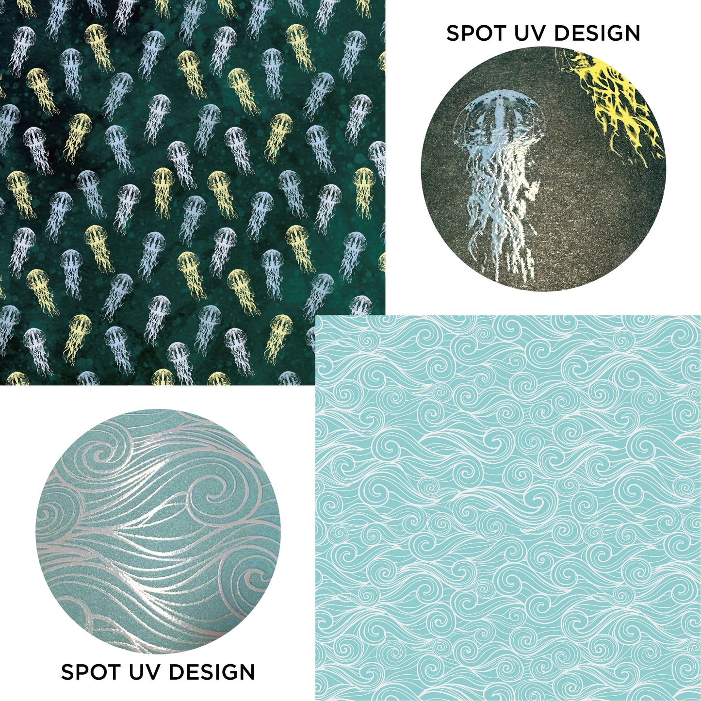 Desecraft Mermaid Tale 12 X 12 in Double Sided Paper Pad Pack Scrapbook Cardstock Decorative Paper - 48 Sheets