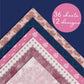 Desecraft Vintage Pastel 12x12 in Double Sided Paper Pad Pack Scrapbook Cardstock Decorative Paper - 36 Sheets