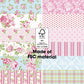 Desecraft Pretty Rose 12x12 in Double Sided Paper Pad Pack Scrapbook Cardstock Decorative Paper - 36 Sheets