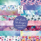 Desecraft Watercolor Flora 6 X 6.5 in Double Sided Paper Pad Pack Scrapbook Cardstock Decorative Paper - 48 Sheets