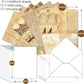 Desecraft Vintage Rubber Stamp Set Stencil Ink Card Making Stamper Card Kit