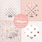 Desecraft 36 Sheets 12x12 Rose Gold Cardstock Scrapbook Decorative Paper for Card Making Journaling Origami Scrapbook Paper Scrapbooking Supplies