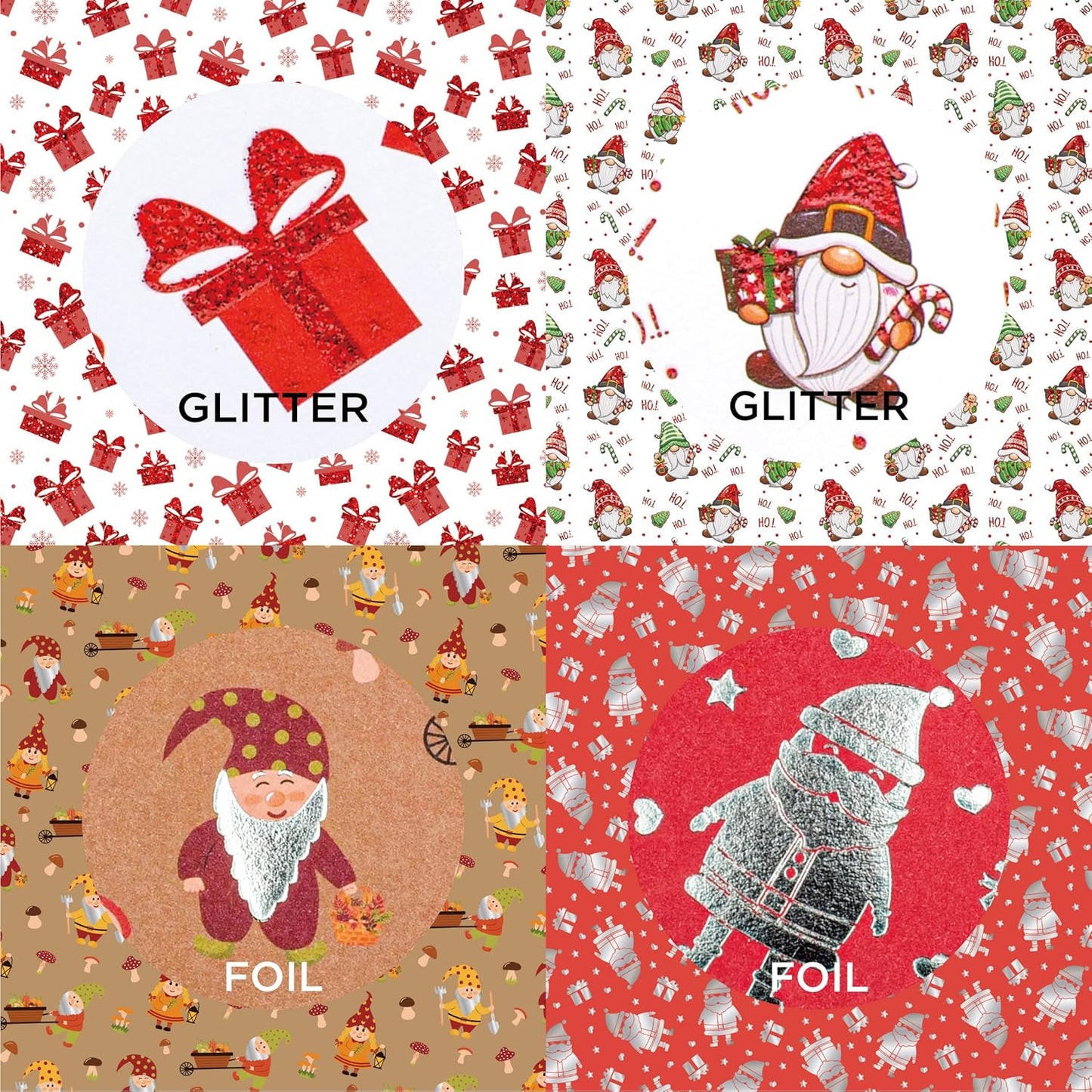 12x12 Gonk Christmas Scrapbook Cardstock Decorative Paper for Card Making Journaling Planner Origami Decorative Scrapbook Paper