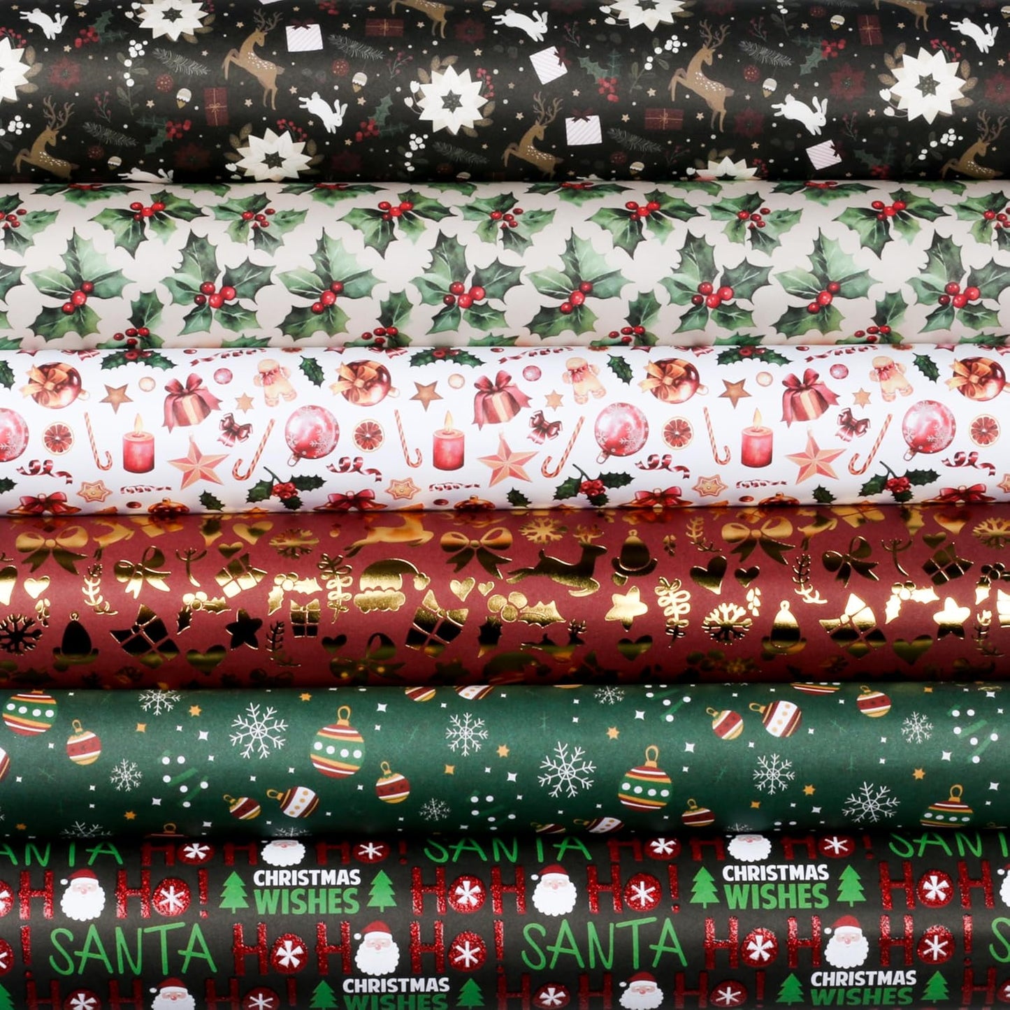 Desecraft 12x12 Tradtional Christmas Scrapbook Cardstock Decorative Paper for Card Making Journaling Origami Decopage Decorative Scrapbook Paper