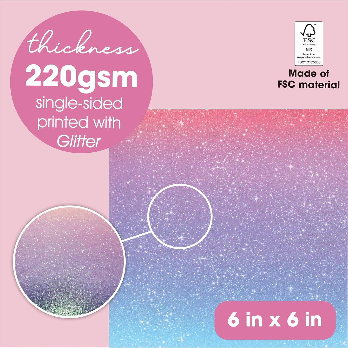 24 Sheets 6 x 6 Glitter Shining Pastel Cardstock Scrapbook Decorative Paper for Card Making Origami Scrapbook Paper Scrapbook Supplies Spring