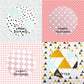 Desecraft 48 sheets 12x12 Scrapbooking Cardstock Decorative Paper Pack Pink for Card Making Origami Scrapbook Paper Materials Supplies