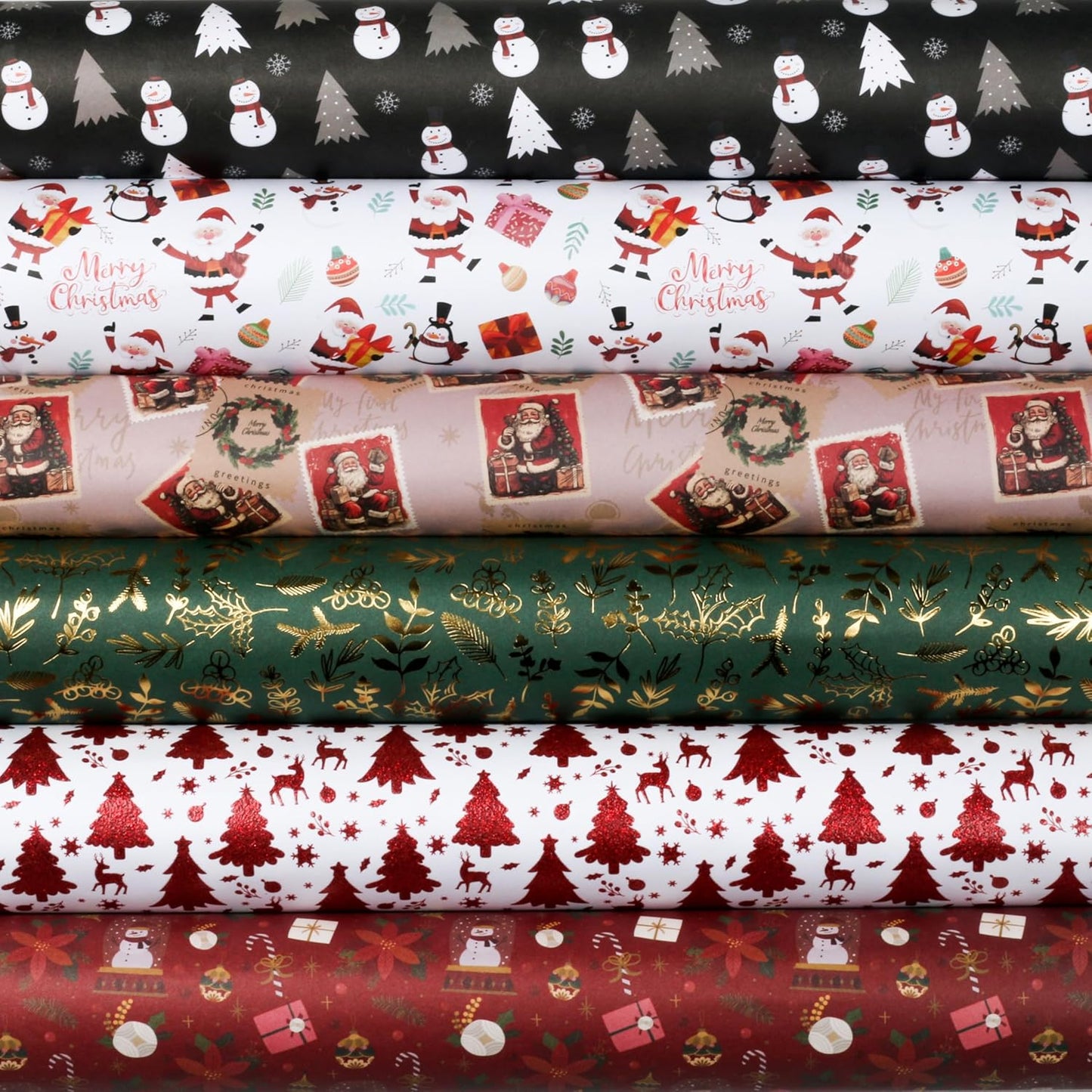 Desecraft 12x12 Tradtional Christmas Scrapbook Cardstock Decorative Paper for Card Making Journaling Origami Decopage Decorative Scrapbook Paper