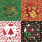 Desecraft 12x12 Tradtional Christmas Scrapbook Cardstock Decorative Paper for Card Making Journaling Origami Decopage Decorative Scrapbook Paper