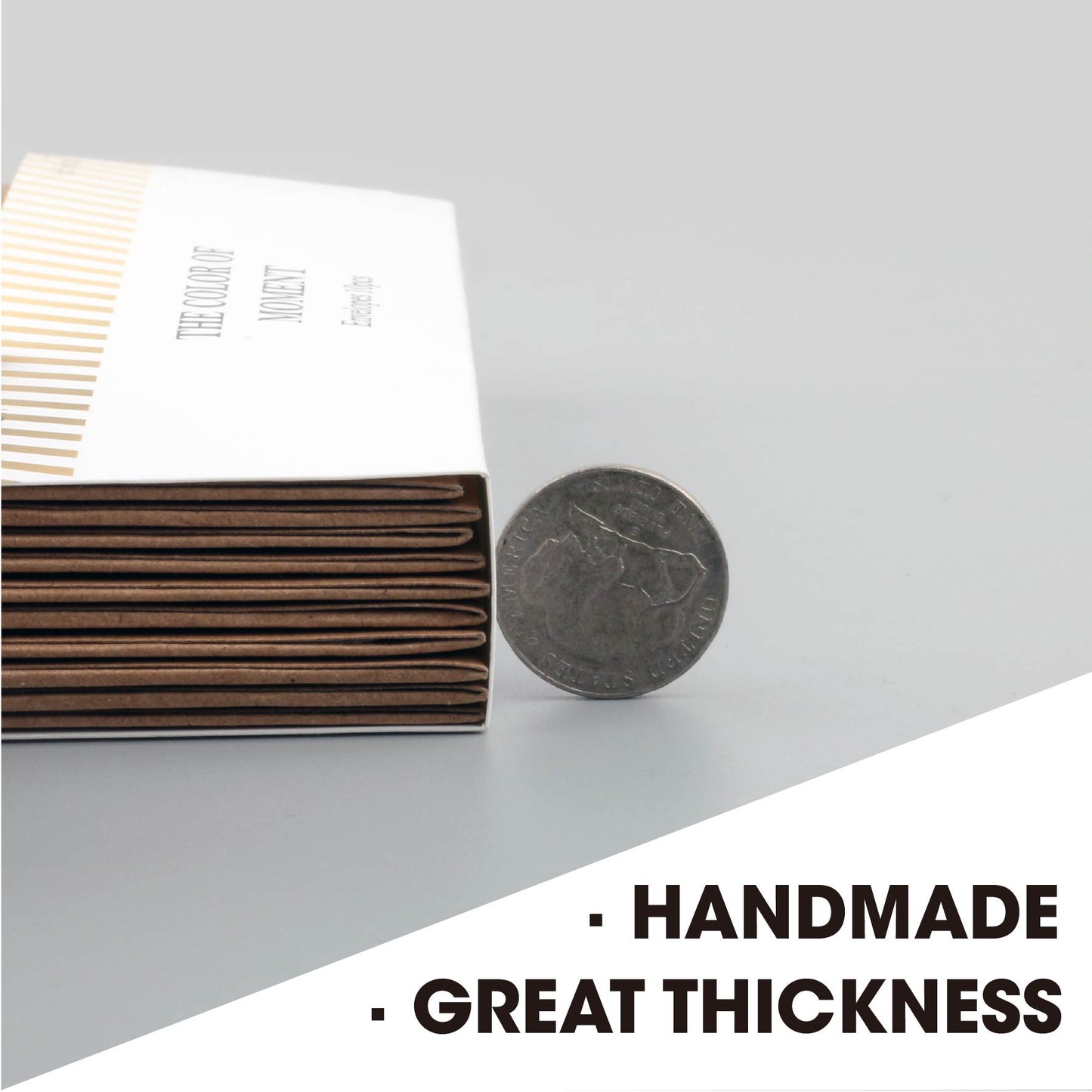 Desecraft 250gsm 30Pcs 6"x6" Square Small Kraft Paper Business Cute Vintage Envelopes Button and String Tie Closure Clasp